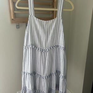 Rails XS Striped Ruffle Dress